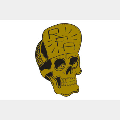 RFA Die cut Skull Sticker Thumbnail